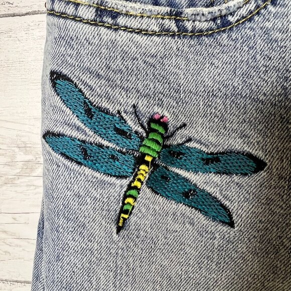 Levis Jeans Mens Size 29X30 Slim Taper Butterfly Dragonfly Embroidered - Picture 7 of 16